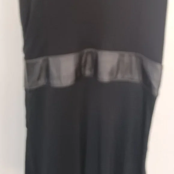 Club Monaco Black Leather Banded Dress - Picture 5 of 6